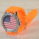Usa Star Flagge Strass Damenuhr Armband Silikon Uhr Strasssteine Silikonarmband Armbanduhren Bild 7