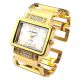 Damen Armbanduhr Spangenuhr Strass Armkette Armreif Uhr Quarzuhr Gold Silber Armbanduhren Bild 9
