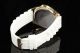 Adrina Damen Uhr Silikon Armbanduhr Strass Weiß Gold Zebra Armbanduhren Bild 1