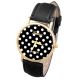 Vintage Polka Dot Damen Armbanduhr Basel - Stil Quarzuhr Lederarmband Uhr Armbanduhren Bild 1