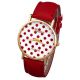 Vintage Polka Dot Damen Armbanduhr Basel - Stil Quarzuhr Lederarmband Uhr Armbanduhren Bild 3