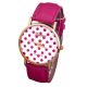 Vintage Polka Dot Damen Armbanduhr Basel - Stil Quarzuhr Lederarmband Uhr Armbanduhren Bild 5