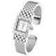 E1022 Klassisch Damen Silber Gitter Schwarz/weiß Gesicht Armbanduhr Quarzuhr Armbanduhren Bild 2