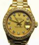Rolex Lady Datejust President 18 Kt Gold Ref 69178 L Serie Box Papiere Armbanduhren Bild 1