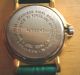 Fortis - Vintage Seltene Armbanduhr Lederarmband Kroko Optik Grün - Armbanduhren Bild 2