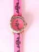 1 Youngster Armbanduhr Rosa Schwarz Sterne Krone Stifte Uhr Uhren Armbanduhren Armbanduhren Bild 1