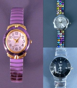 Damen Kinder Armbanduhren Mit Metallband Schick Und Bunt Oder Chromefarbig Bild