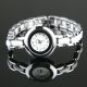Edle Damenuhr Armbanduhr Uhr Uhren Damen Mit Strass Edelstahl Schwarz Watch Armbanduhren Bild 18