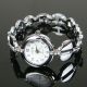 Edle Damenuhr Armbanduhr Uhr Uhren Damen Mit Strass Edelstahl Schwarz Watch Armbanduhren Bild 1