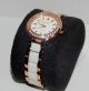 Dkny Keramik Damenuhr Ny8141 Uvp: 215,  00€ Rosé Vergoldeter Edelstahl Armbanduhren Bild 1