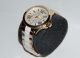Fossil Am4545 Damenuhr Uvp:169,  00€ Weiß Und Gold Mit Datumsanzeige Aus Edelstahl Armbanduhren Bild 1