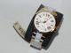 Fossil Am4545 Damenuhr Uvp:169,  00€ Weiß Und Gold Mit Datumsanzeige Aus Edelstahl Armbanduhren Bild 2