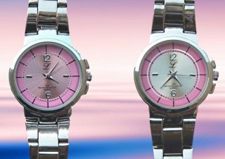 Sportlich Modische Damenuhr,  Armbanduhr In Pink Oder Pink/ Silber,  Neuware Bild