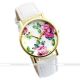 Damen Blumen Pu Leder Armbanduhr Quartz Watch Quarzuhr Quartz Quarz Uhr 5 Farbe Armbanduhren Bild 10