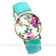 Damen Blumen Pu Leder Armbanduhr Quartz Watch Quarzuhr Quartz Quarz Uhr 5 Farbe Armbanduhren Bild 18