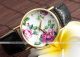 Damen Blumen Pu Leder Armbanduhr Quartz Watch Quarzuhr Quartz Quarz Uhr 5 Farbe Armbanduhren Bild 5