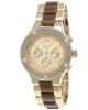 Designer Strass Damenuhr,  Damen Armband Uhr,  Chronograph Stil,  Beige,  Weiß,  Rose Gold Armbanduhren Bild 2