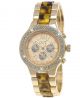 Designer Strass Damenuhr,  Damen Armband Uhr,  Chronograph Stil,  Beige,  Weiß,  Rose Gold Armbanduhren Bild 6