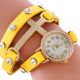Hot Lady Girl Rhinestone Pu Leather Weave Wrap Strap Quartz Bracelet Wrist Watch Armbanduhren Bild 11
