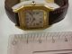 Seltene Feine Cartier Santos Klassik Gold 750 Faltschließe Handaufzug Kal.  21 Armbanduhren Bild 10
