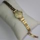 585 Gold Tissot Lady Armbanduhr 17 Jewels Handaufzug Gehäuse,  Armband 14k Gold Armbanduhren Bild 3