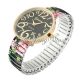 Retro Damenuhr Blumen Stahl Armbanduhr Spangenuhr Mädchen Quarzuhr Uhren Watch Armbanduhren Bild 5