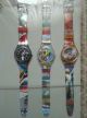 Swatch Sammlung 9 Uhren Ungetragen Plus Swatch Vitrine Armbanduhren Bild 3