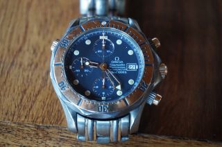 Omega Seamaster Professional Diver Chronograph Gold Titan Tantal Automatic Bild