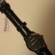 Pandora Uhr Fleur,  Lederarmband,  Silbern/schwarz Mit 4 Diamanten.  Uvp.  234€ Armbanduhren Bild 2