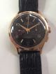 Grosser Vintage Chronograph Swisse Olympic Pink Gold 18 K,  750er Armbanduhren Bild 3