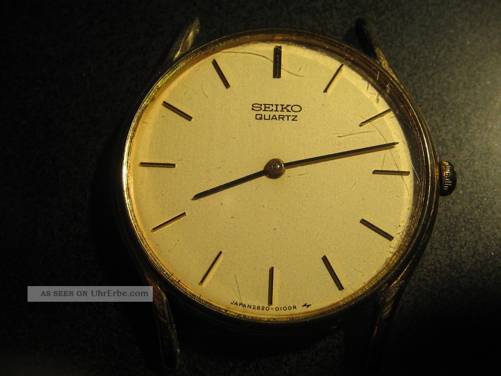 Vintage: Seiko Quarz Armbanduhr Ohne Band Und Stege Armbanduhren Bild