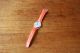 Swatch Designuhr Mit Orange - Neon - Farbenen Armband Armbanduhren Bild 3