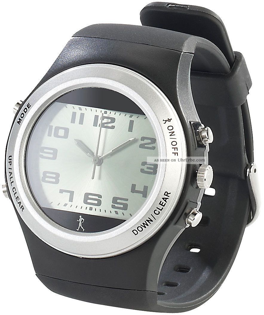 Pearl Sports Uhr Mit Schrittzähler Und 3d - Sensor Armbanduhren Bild
