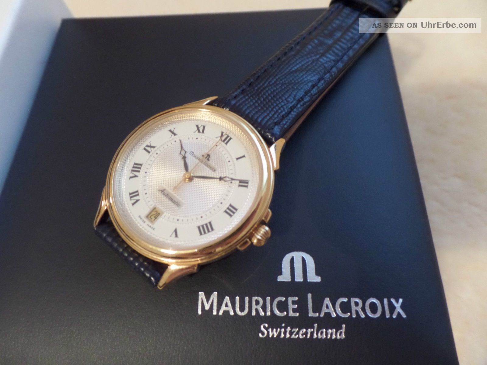 Feine Maurice Lacroix Automatik Ref.  68640,  Neuwertig Mit Orig.  Box/papiere Armbanduhren Bild