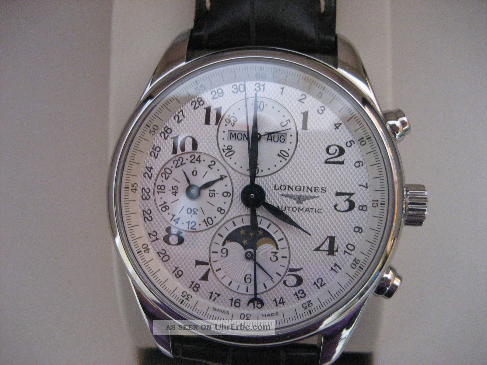 Longines Chronograf,  Heritage,  Superzustand,  Kaufdatum 2012 Armbanduhren Bild
