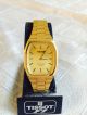 Tissot Seastar Quartz Retro Armbanduhr Vergoldet Um 1980 Schweiz Armbanduhren Bild 4