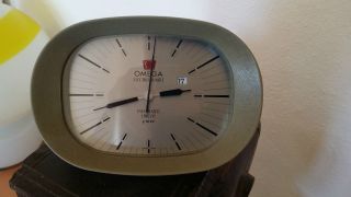 Vintage Ultrarare Omega Electroquartz Tischuhr,  8192 Hz,  Cal 1390,  Table Clock Bild
