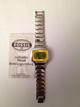 Fossil Armbanduhr,  Digital Anzeige,  Metallband Bild