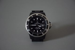 Toy Watch Flou Xl Black Toywatch Armband Uhr Schwarz Sehr Gut Bild