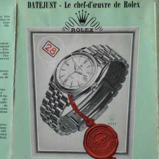 Feiner Orig.  Vintage 1948 Rolex Katalog Prospekt Booklet Mit Neuer 