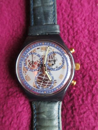 Swatch Uhr Chronograph Twenty Two Nr.  28 SammelstÜck - Mit Armband Bild