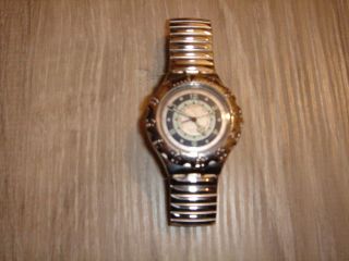Swatch Uhr Sammler Silber Metallarmband Bild