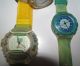 Konvolut 3 X Swatch Uhren,  1 X Aiwa Gsm 900 Tv Musik Television, Armbanduhren Bild 7