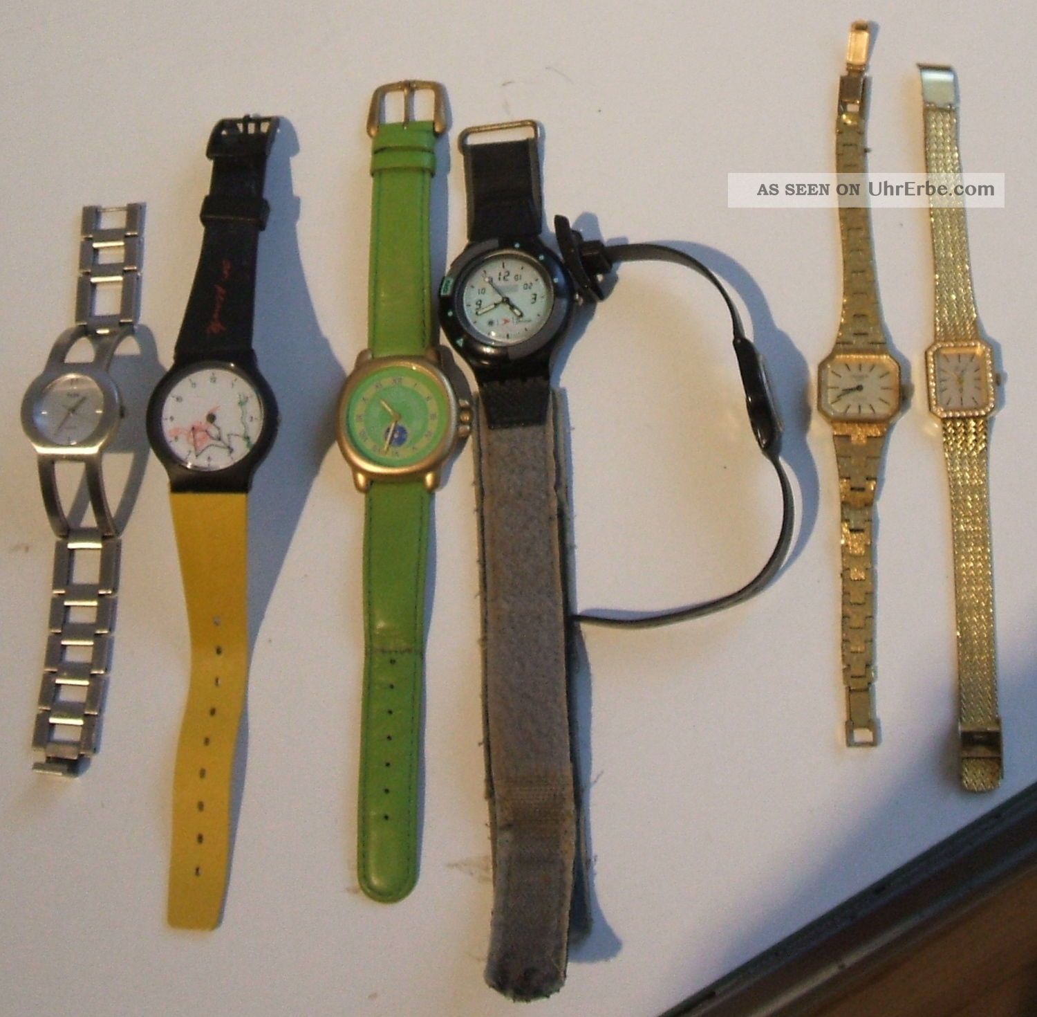 Konvolut 7 Armbanduhren Tcm Armbanduhr Swatch Golduhren Tcm A.  R.  Penck Armbanduhren Bild