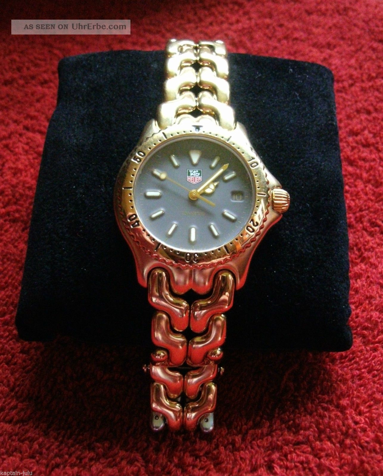 Sehr Schöne Goldene Tag Heuer S/el Professional / Top - Armbanduhren Bild