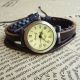 Klassische Elelgante Damenuhr Leder Armbanduhr Quarz Uhr Vintage Damenuhr Hot De Armbanduhren Bild 2