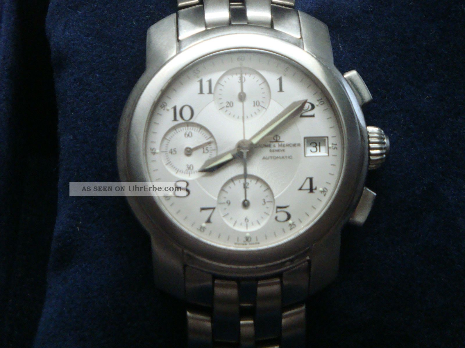 Klassisch Schöne Baume & Mercier Capeland Mit Stahlarmband Mvo45216 Armbanduhren Bild