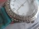 Damenuhr Armbanduhr Kunststoff Plastik Armband Uhr TÜrkis - Silber - Weiss Armbanduhren Bild 7