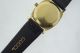 Armbanduhr Gucci 14k Gelbgold Quartz Lederband Gucci C.  1970 Armbanduhren Bild 2