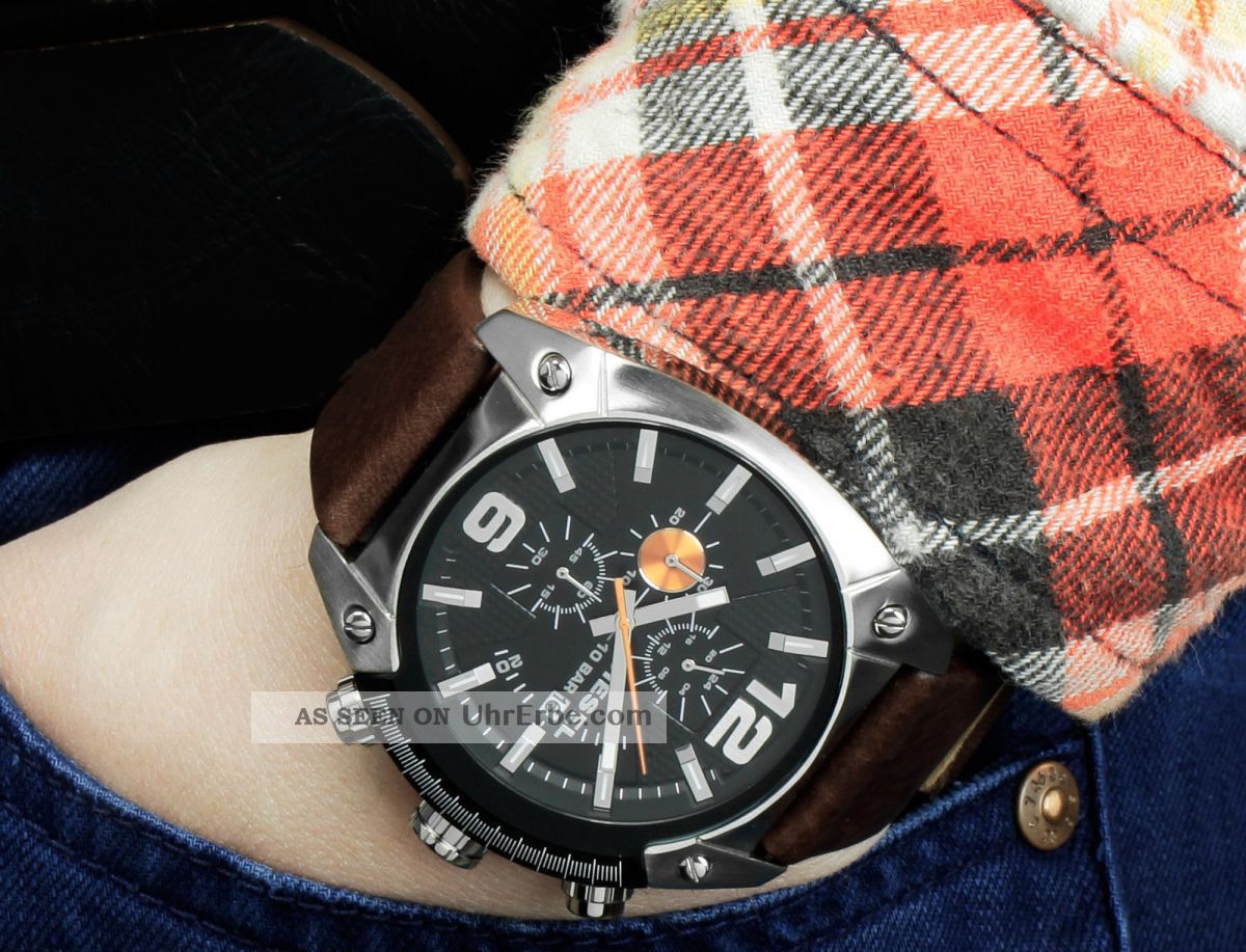 Diesel Herren - Chronograph Overflow Dz4204 Armbanduhr Markenuhr Watch Armbanduhren Bild